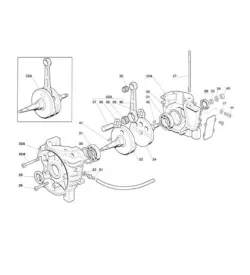 CRANKSHAFT - IAME PARILLA PUMA 85 CC-100 CC