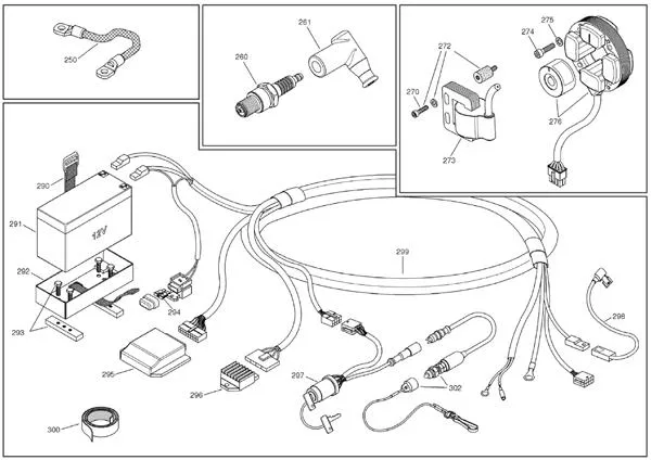 ACCENSIONE-BATTERIA - IAME PARILLA PUMA 85 CC-100 CC