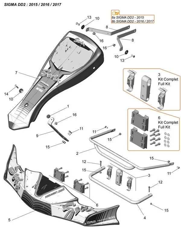 PROTECCIÓN DELANTERA - KG FP7 - SODI SIGMA DD2 2015-2017