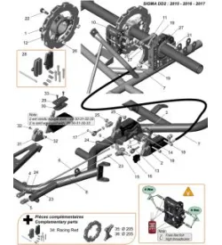 FRENO POSTERIORE - SODI SIGMA DD2 2015-2017
