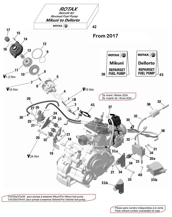 VALVOLA ELETTROPOMPA BENZINA 17 - ROTAX 125 DD2 EVO