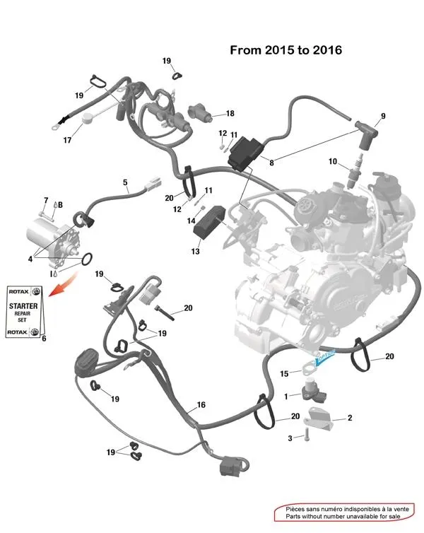 ALLUMAGE-DEMARREUR 2015-16 - ROTAX 125 DD2 EVO