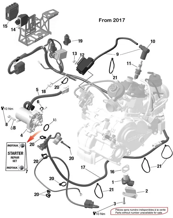 ZÜNDUNG UND ANLASSER 2017 – ROTAX 125 DD2 EVO