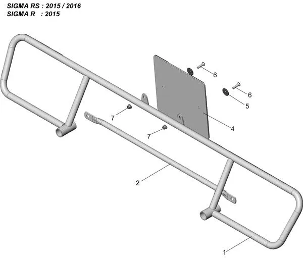 REAR PROTECTION-STELL LARGE - SODI SIGMA RS & R