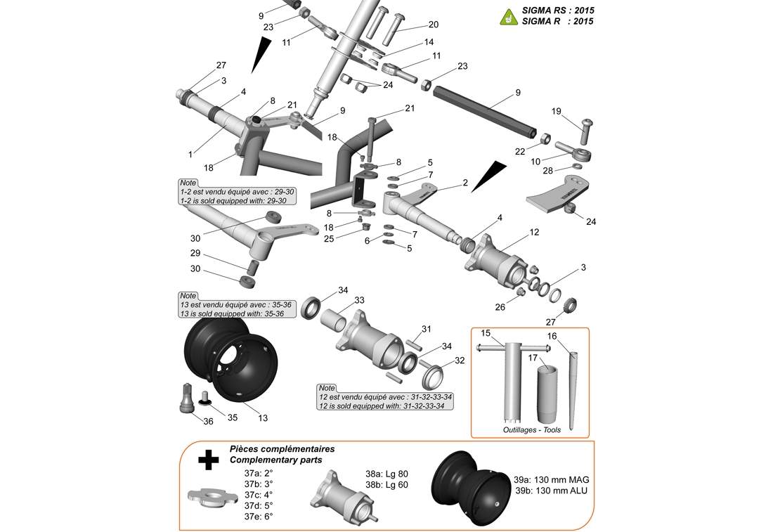 FRONT AXLE - 2015