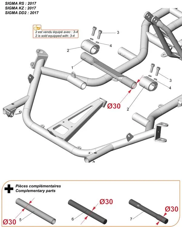 FRAME STABILIZERS 2017 - SODI SIGMA RS & R