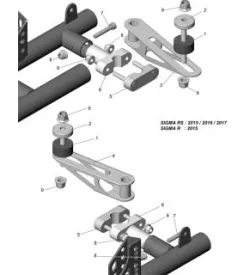 AUSPUFFHALTERUNGEN – ROTAX – SODI SIGMA RS & R 2015–2017