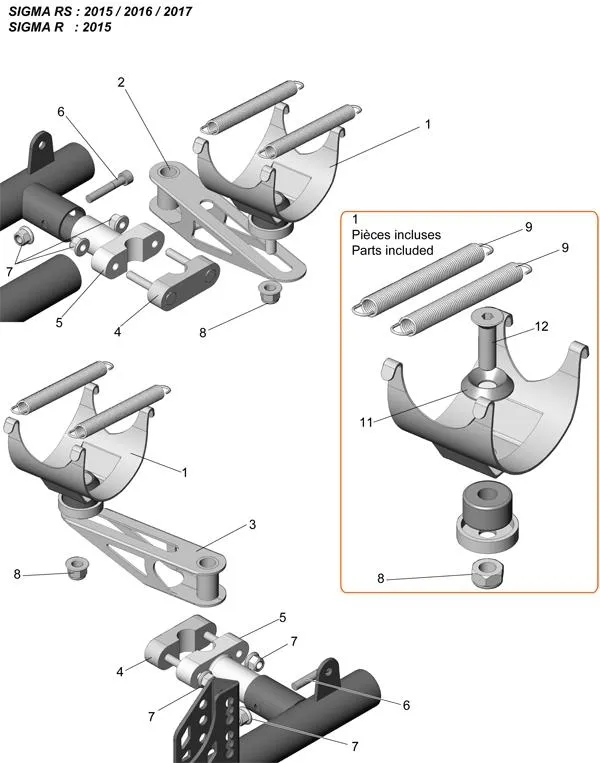 SUPPORTI DI SCARICO - SE32I - SODI SIGMA RS & R 2015-2017