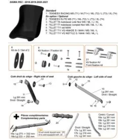 ASIENTO - SODI SIGMA RS3 2018-2021
