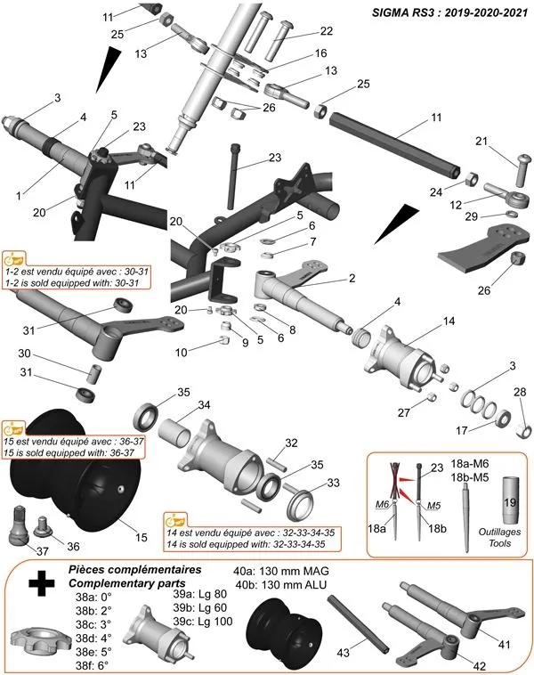VORDERACHSE – SODI SIGMA RS3 2018–2021