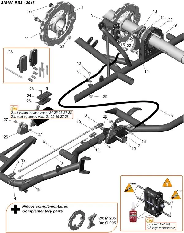 REAR BRAKE 2018 - SODI SIGMA RS3 2018-2021