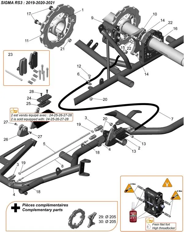 REAR BRAKE 2019-20 - SODI SIGMA RS3 2018-2021