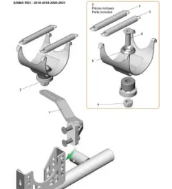 SOPORTES DE ESCAPE - OK/OKJ - SODI SIGMA RS3 2018-2021