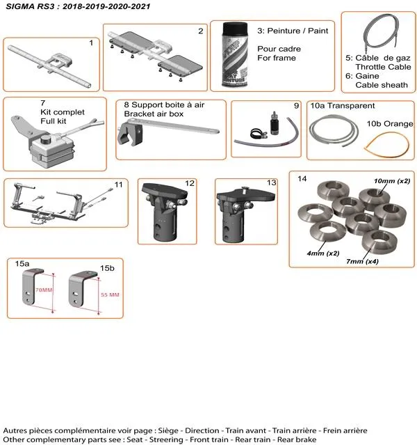 COMPLEMENTARY PARTS - SODI SIGMA RS3 2018-2021