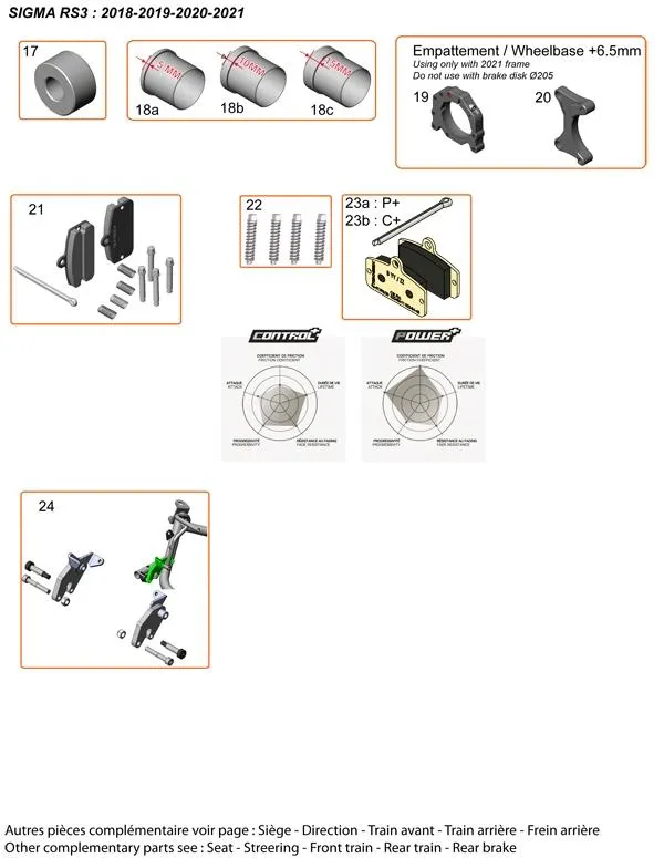 ACCESORIOS COMPLEMENTARIOS - SODI SIGMA RS3 2018-2021