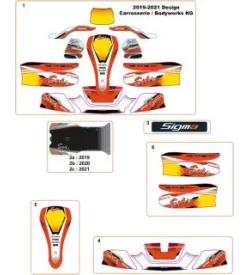 ADHESIVOS PARA LA CARROCERÍA - SODI SIGMA RS3 2018-2021