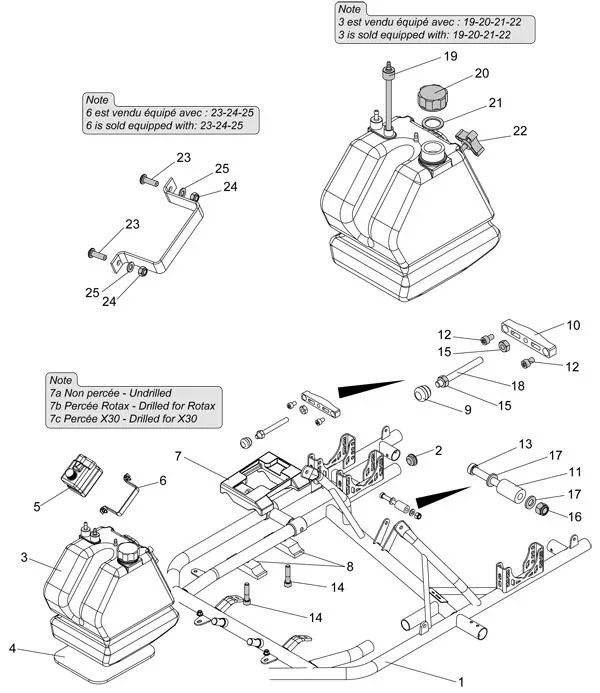 FRAME-FUEL TANK-ENGINE MOUNT - SODI SIGMA S2