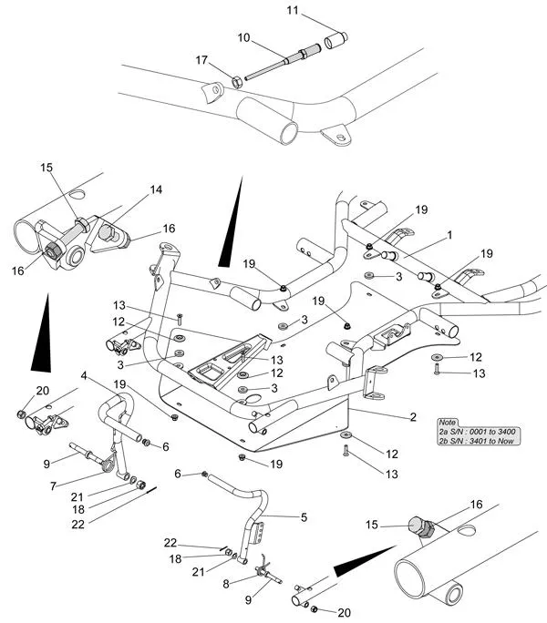CADRE-PLANCHER-PEDALES - SODI SIGMA S3 2014