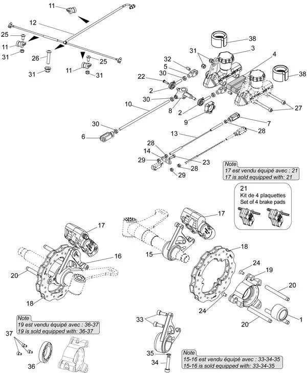 VORDERRADBREMSE – FUSSBEDIENUNG – SODI SIGMA S3 2014