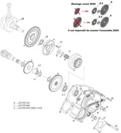 FRIZIONE CENTRIFUGA - ROTAX 125 MAX DD2