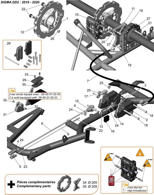 FRENO TRASERO - SODI SIGMA DD2 2018-2021