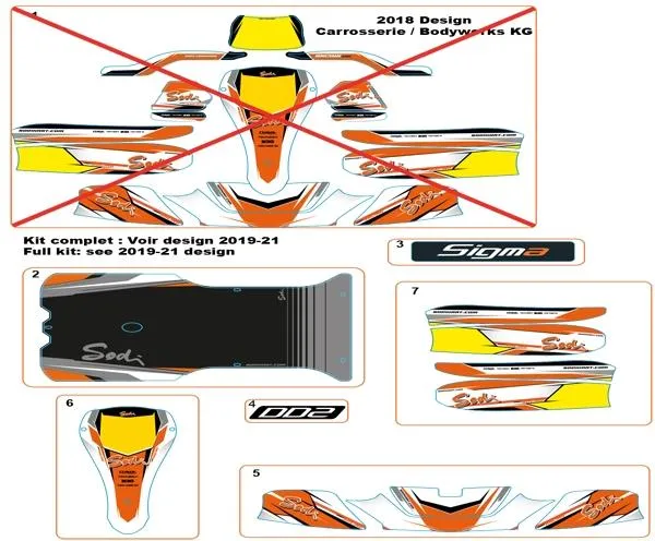 ADHESIVOS PARA CARROCERÍA - SODI SIGMA DD2 2018-2021