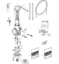 CARBURATEUR-POMPE A ESSENCE - ROTAX 125 MAX DD2