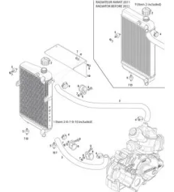 RADIATEUR - ROTAX 125 MAX DD2