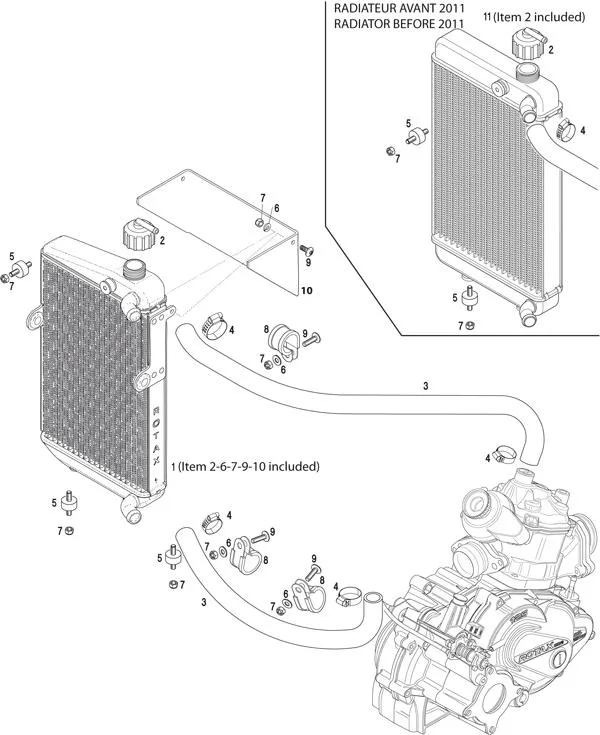 RADIATOR - ROTAX 125 MAX DD2