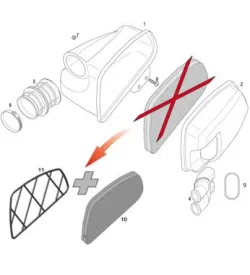 BOITE A AIR - ROTAX 125 MAX DD2