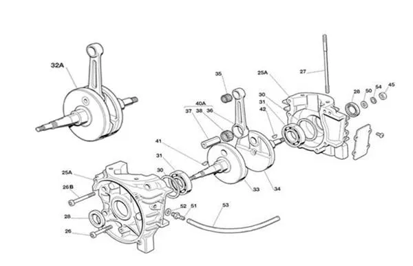 CRANKCASE & CRANKSHAFT - IAME MINIME FFSA GAZELLE 60CC