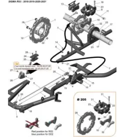 FRENO TRASERO - ENDURANCE - SODI SIGMA RS3 2018-2021