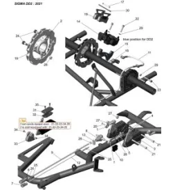 FRENO POSTERIORE - SODI SIGMA DD2 2018-2021