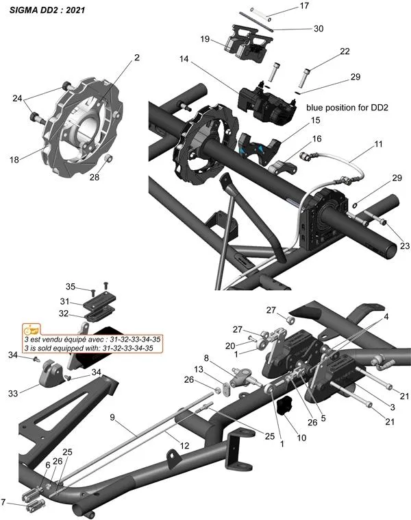 FRENO TRASERO - SODI SIGMA DD2 2018-2021