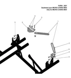 SUPPORT ECHAPPEMENT ROTAX - SODI FURIA 2018-2021