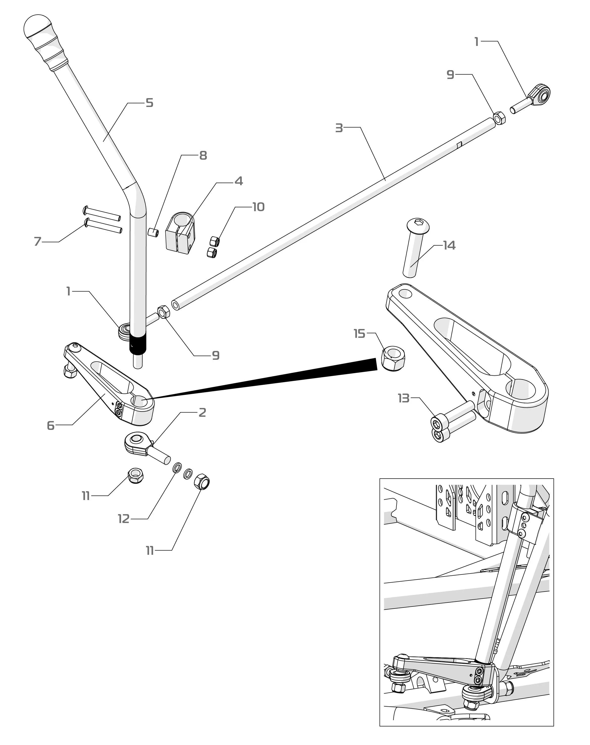 GEARBOX LEVER - SODI SIGMA KZ 2022-2026