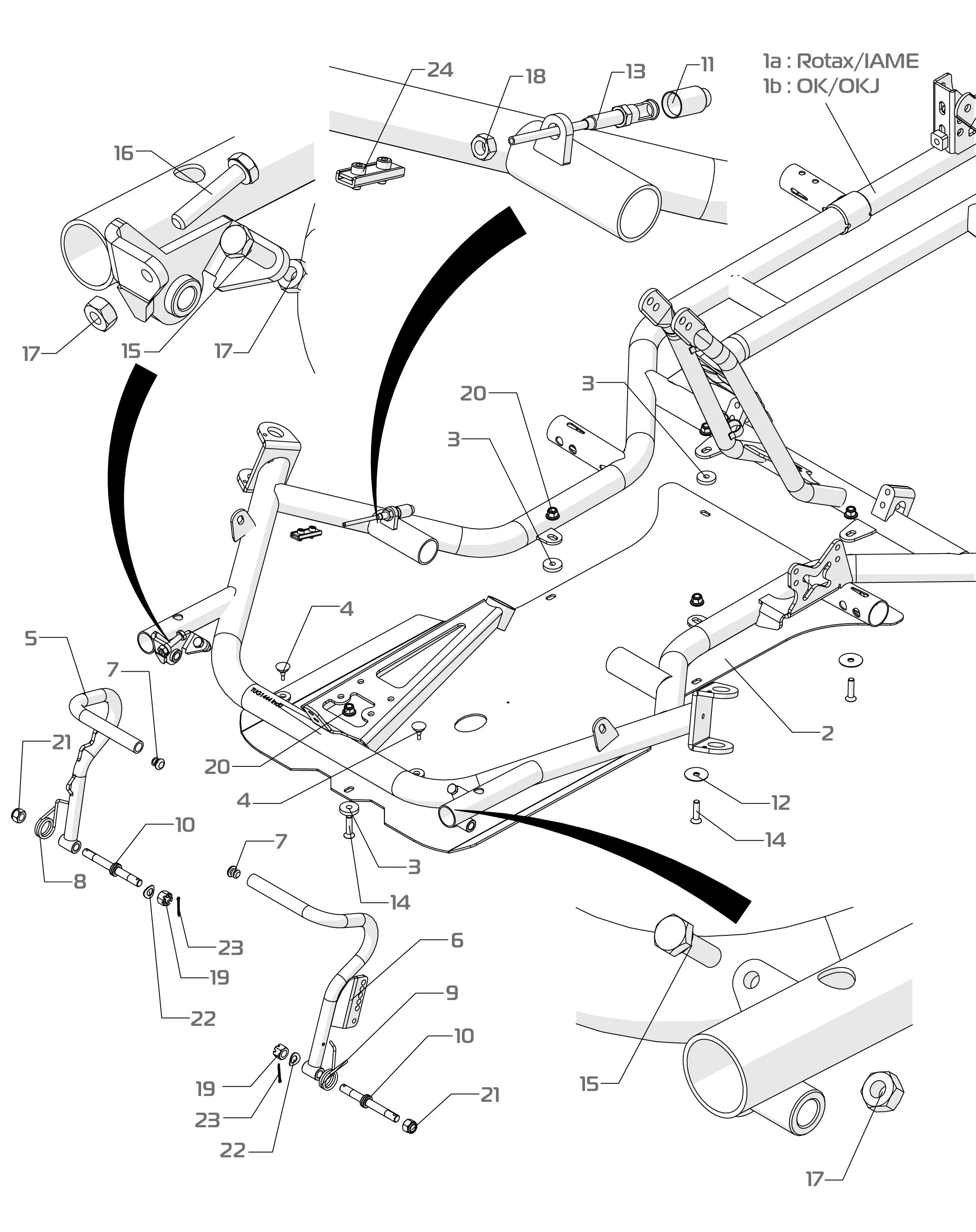 FRAME-FLOOR-PEDALS - SODI SIGMA RS3 2022-2026