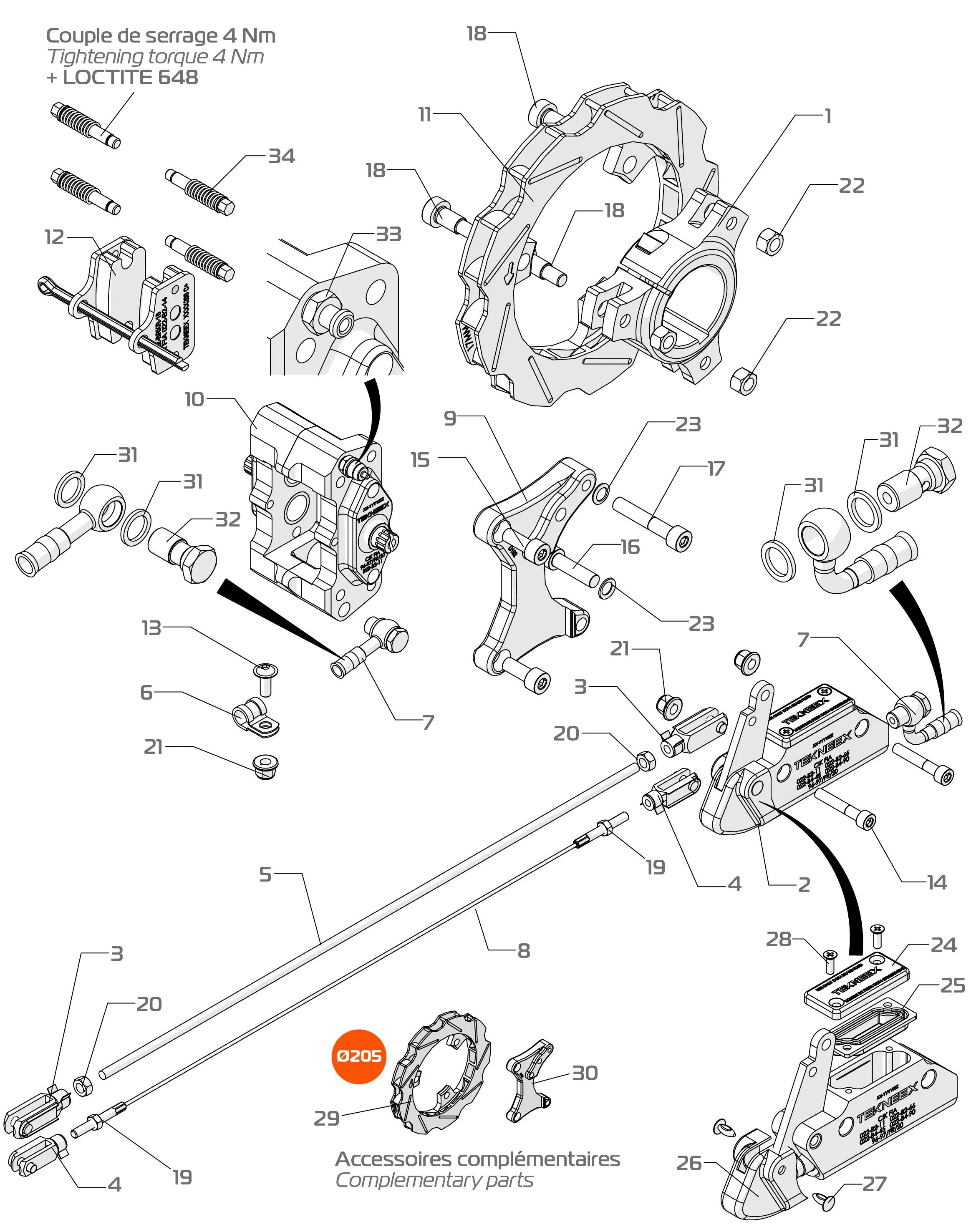 REAR BRAKE - SODI SIGMA RS3 2022-2026