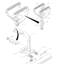 SOPORTES DE ESCAPE-X30 - SODI SIGMA RS3 2022-2025