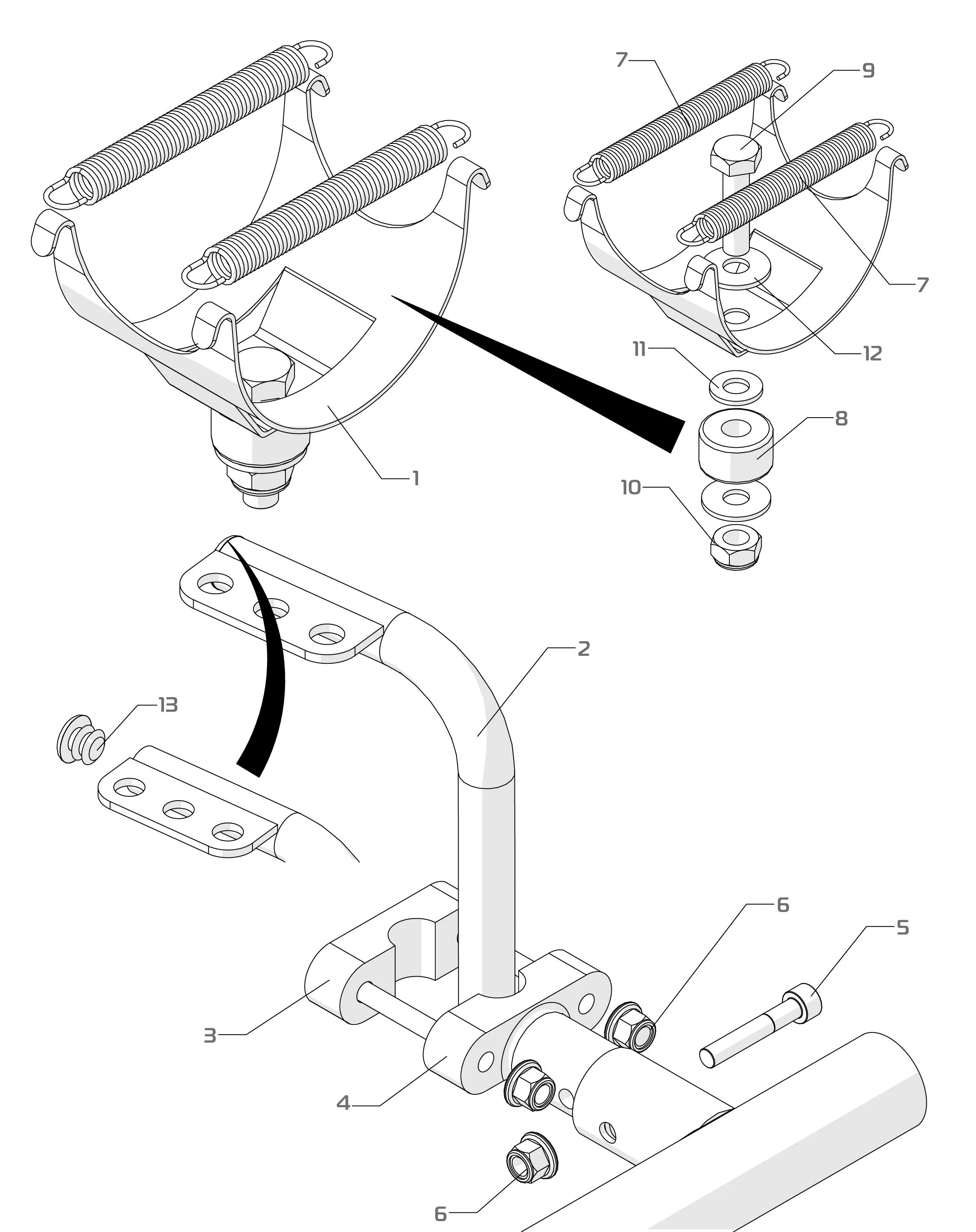 AUSPUFFHALTERUNGEN – X30 – SODI SIGMA RS3 2022–2025