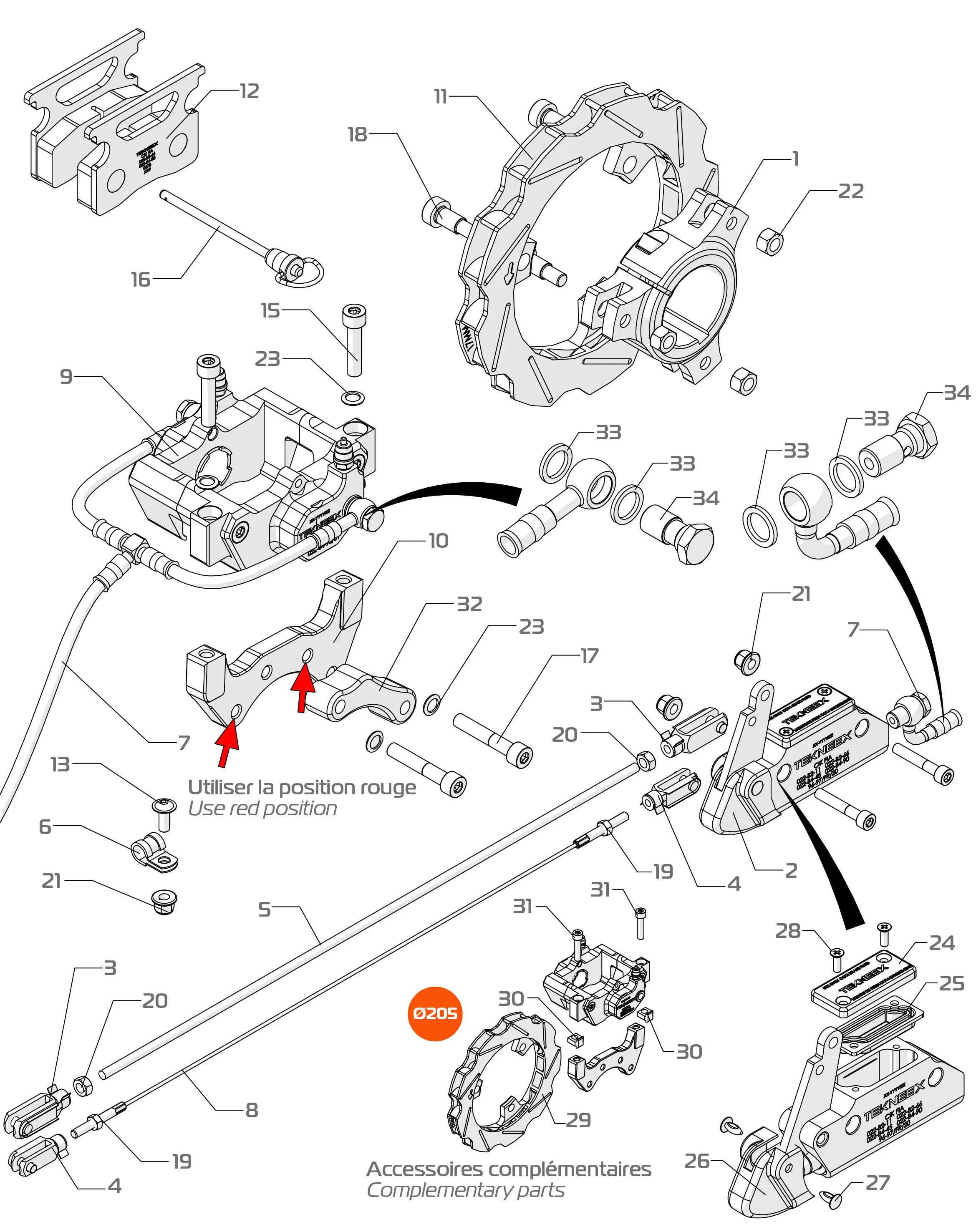 REAR BRAKE-ENDURANCE RACE - SODI SIGMA RS3 2022-2025