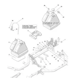 BASTIDOR-DEPÓSITO-PLACA DEL MOTOR - ALPHA SP40 2022-2023