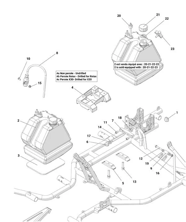 RAHMEN – TANK – MOTORPLATTE – ALPHA SP40 2022–2023