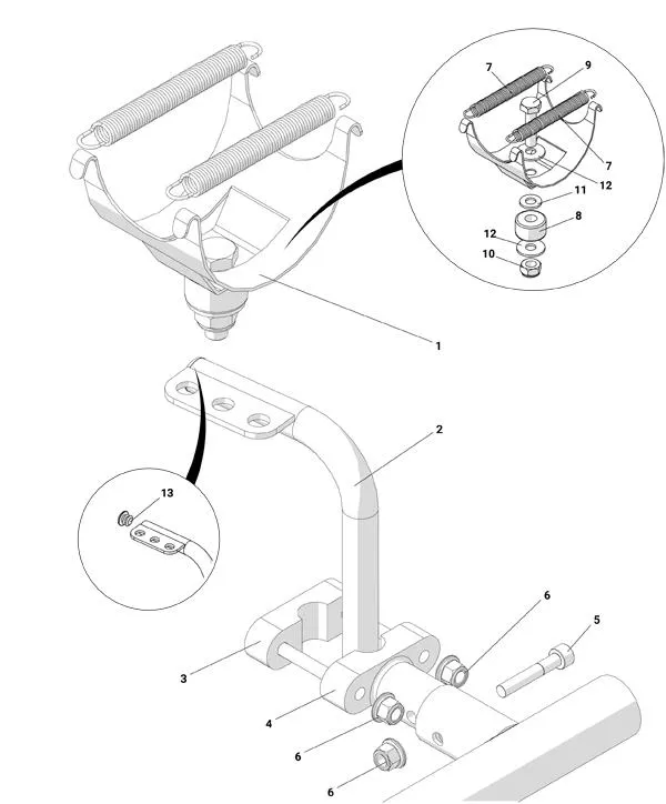 SOPORTES DE ESCAPE-X30 - ALPHA SP40 2022-2023