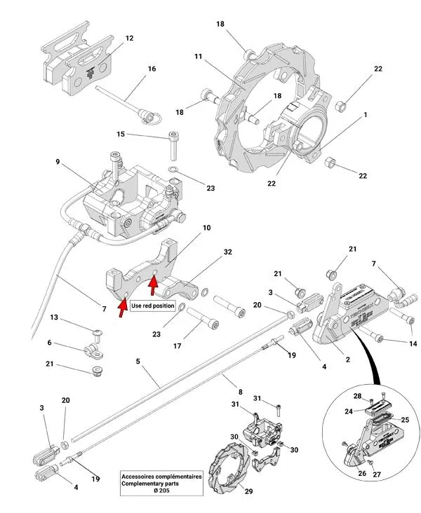 HINTERRADBREMSE – ENDURANCE – ALPHA SP40 2022–2023