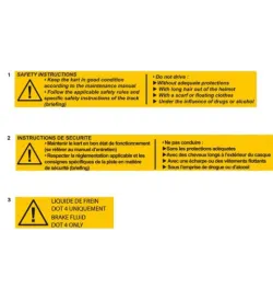 PEGATINAS DE SEGURIDAD - ALPHA SP40 2022-2023