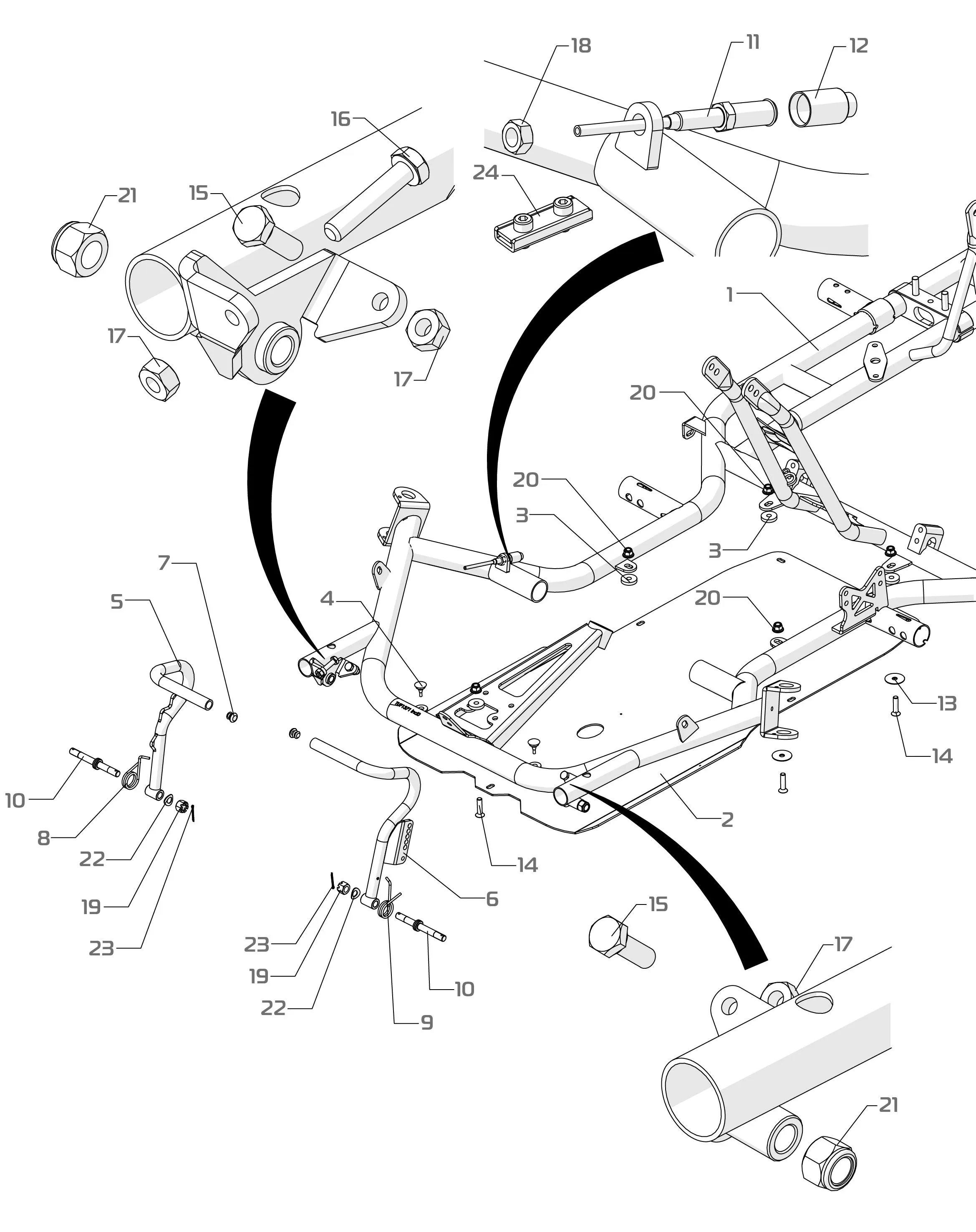 FRAME-FLOOR-PEDALS - SODI SIGMA DD2 2026