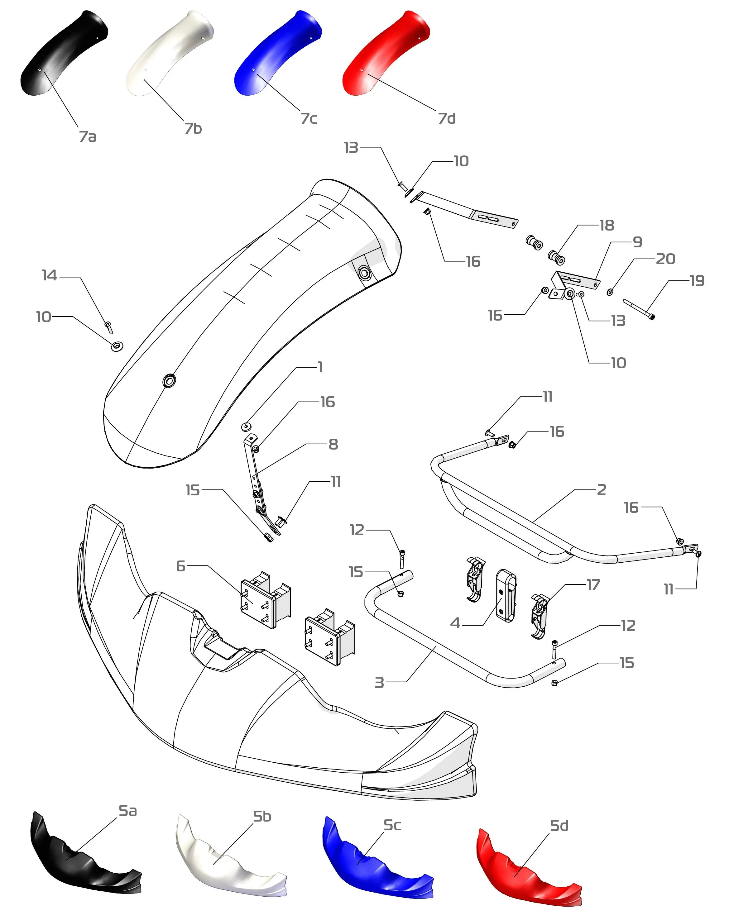 KG 507 FRONT PROTECTION - SODI SIGMA DD2 2022-2024