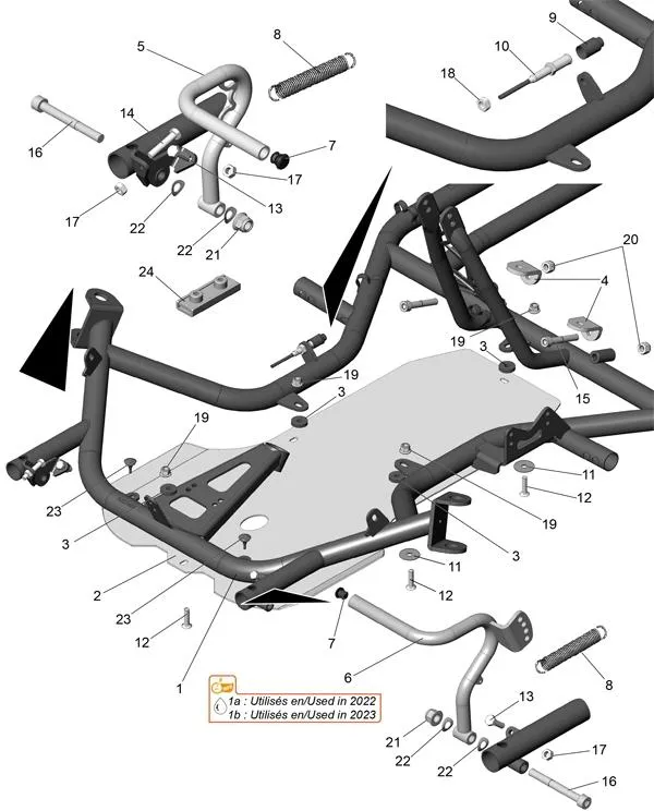 RAHMEN – BODEN – PEDALE – ALPHA ASC950 2022–2023