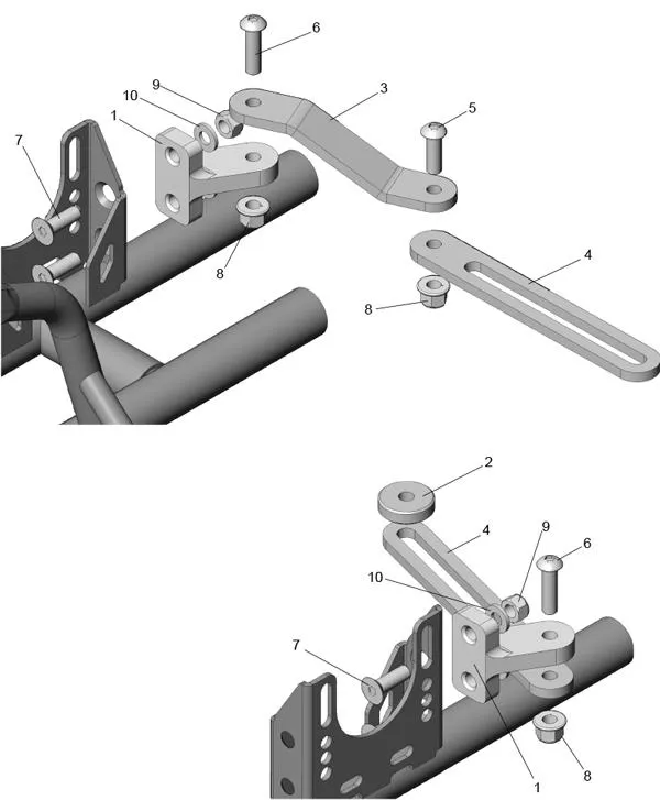 SUPPORTO DI SCARICO - ROTAX - ALPHA ASC950 2022-2023